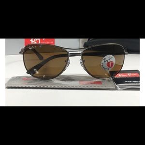 Ray-Ban RB3519 Aviator Sunglasses NWT and case